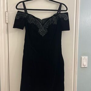 Rampage Black Off-Shoulder Mini Dress